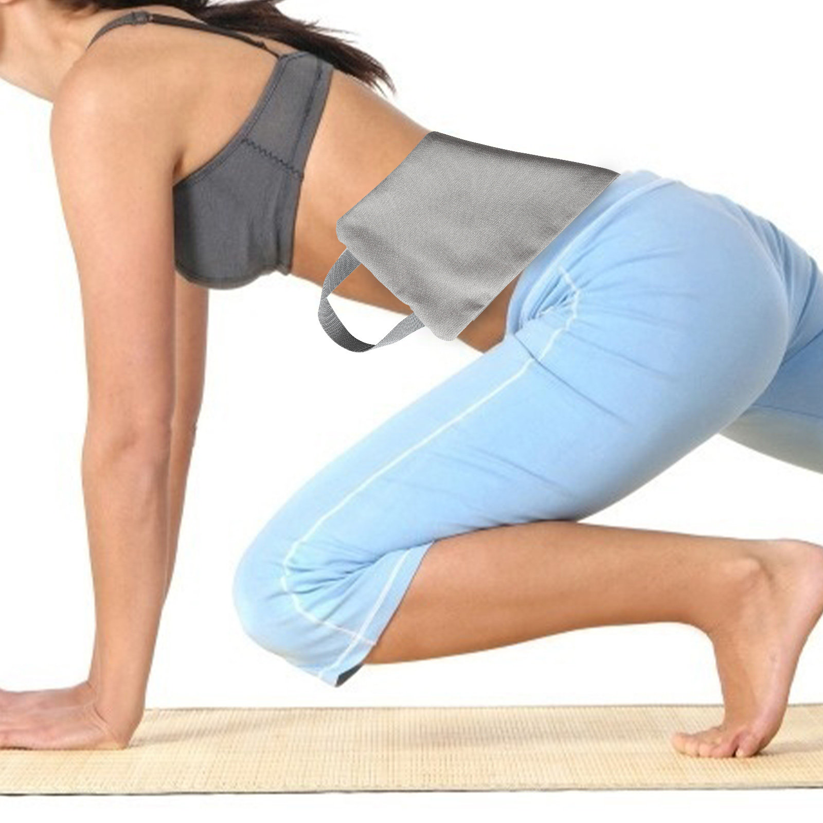 Yoga Sandbag Weight - กระสอบทรายผ้าแคนวาสสำหรับออกกำลังกาย ปรับน้ำหนักได้ ใช้สำหรับฝึกซ้อม โยคะ บรรเทาความเครียด