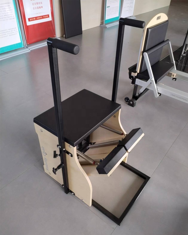Pilates Yoga Combo - เก้าอี้โยคะและพิลาทิสแบบคอมโบสำหรับออกกำลังกาย ทำจากไม้เมเปิลสีขาว เหมาะสำหรับใช้ในบ้าน รุ่น SRP13-IT