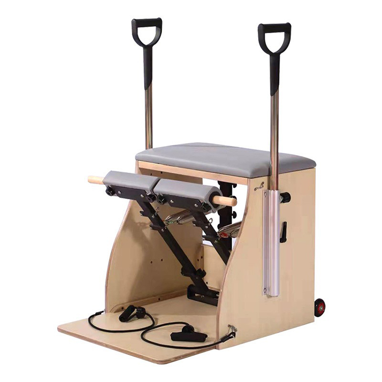 Pilates Yoga Combo - เก้าอี้พิลาทิสคุณภาพสูง เครื่องออกกำลังกายโยคะพิลาทิสแบบรีฟอร์เมอร์ อุปกรณ์ฟิตเนส เก้าอี้คอมโบไม้สำหรับพิลาทิส