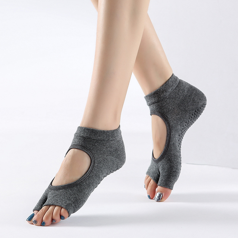 ถุงเท้าโยคะแบบเปิดส้นเท้าสำหรั - Pilates Yoga Ballet บทวิจารณ์และราคา