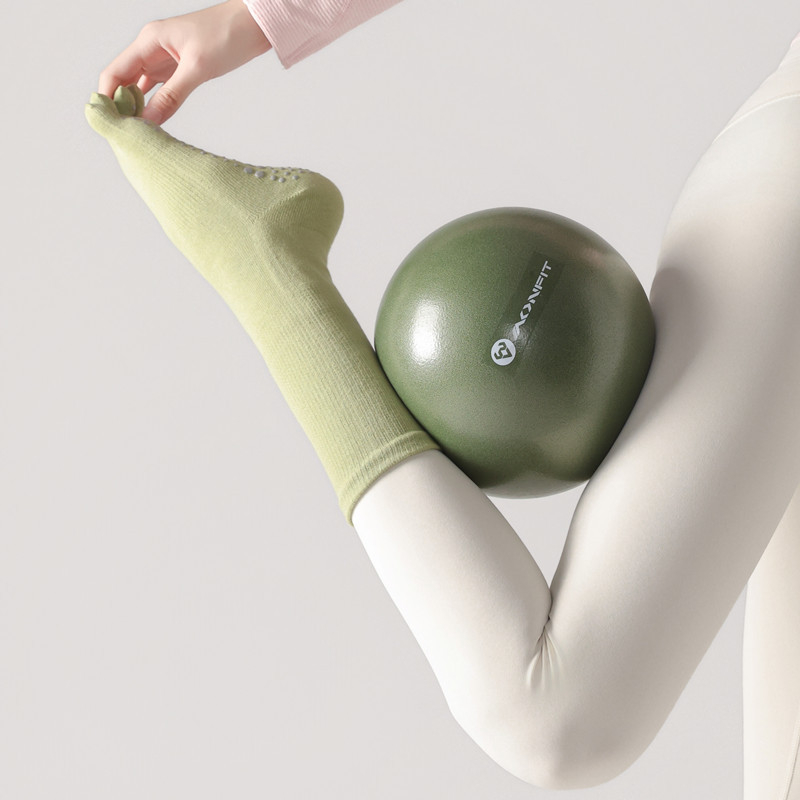 ถุงเท้าโยคะผู้หญิง 1 คู่ สีลูก - Pilates Yoga Origin บทวิจารณ์และราคา