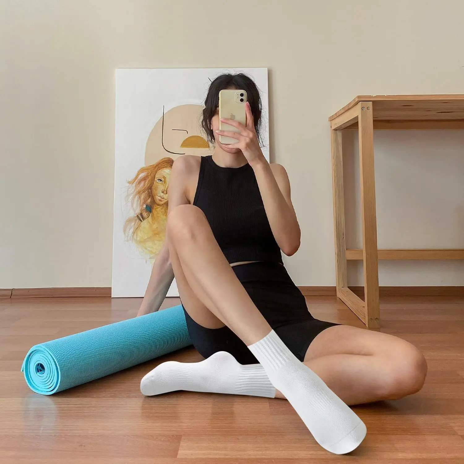 ถุงเท้าโยคะสำหรับผู้หญิง 4 คู่ - Pilates Yoga Ballet บทวิจารณ์และราคา