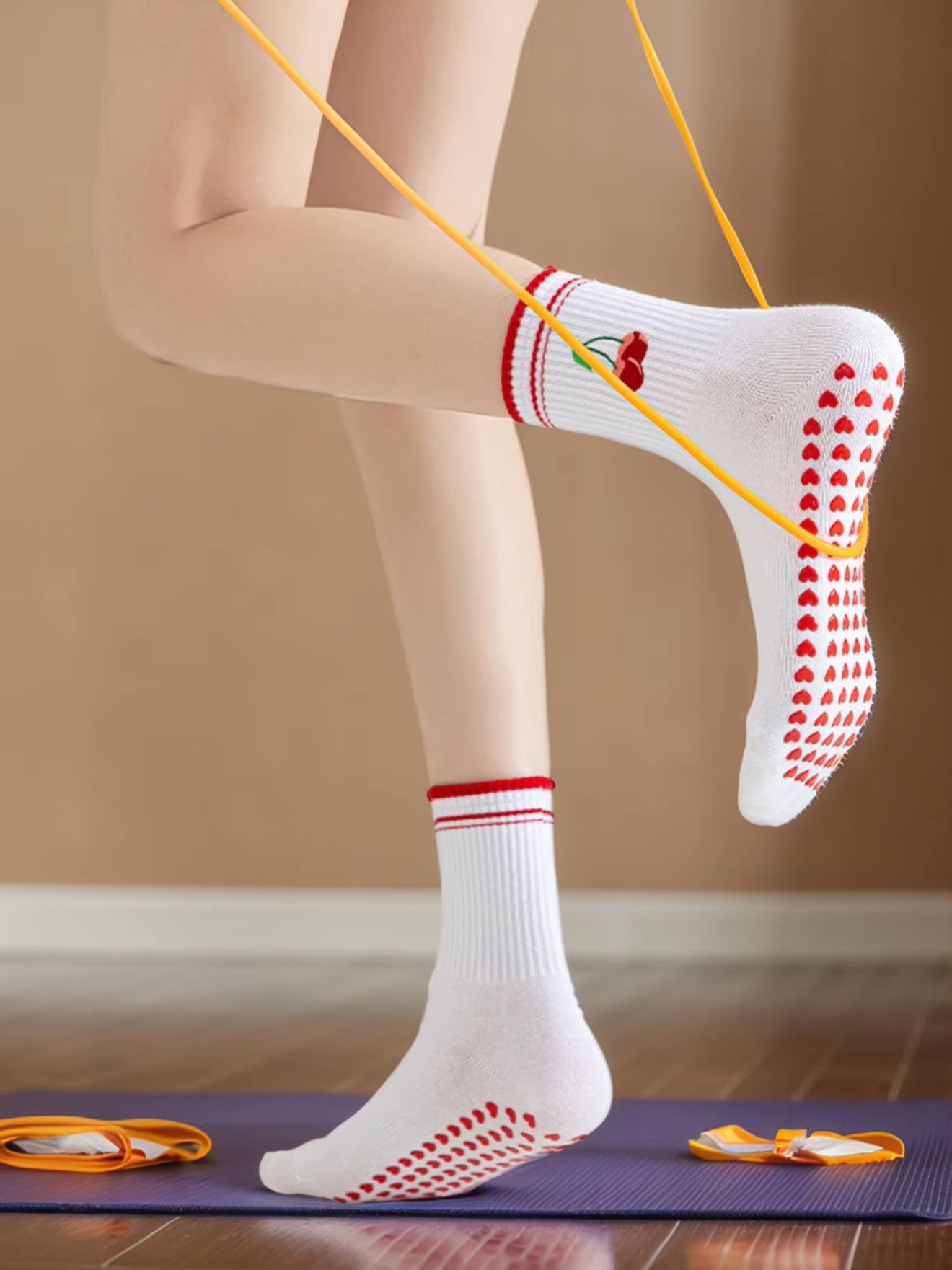 1 คู่ถุงเท้าโยคะมืออาชีพสำหรับ - Pilates Yoga Fitness บทวิจารณ์และราคา
